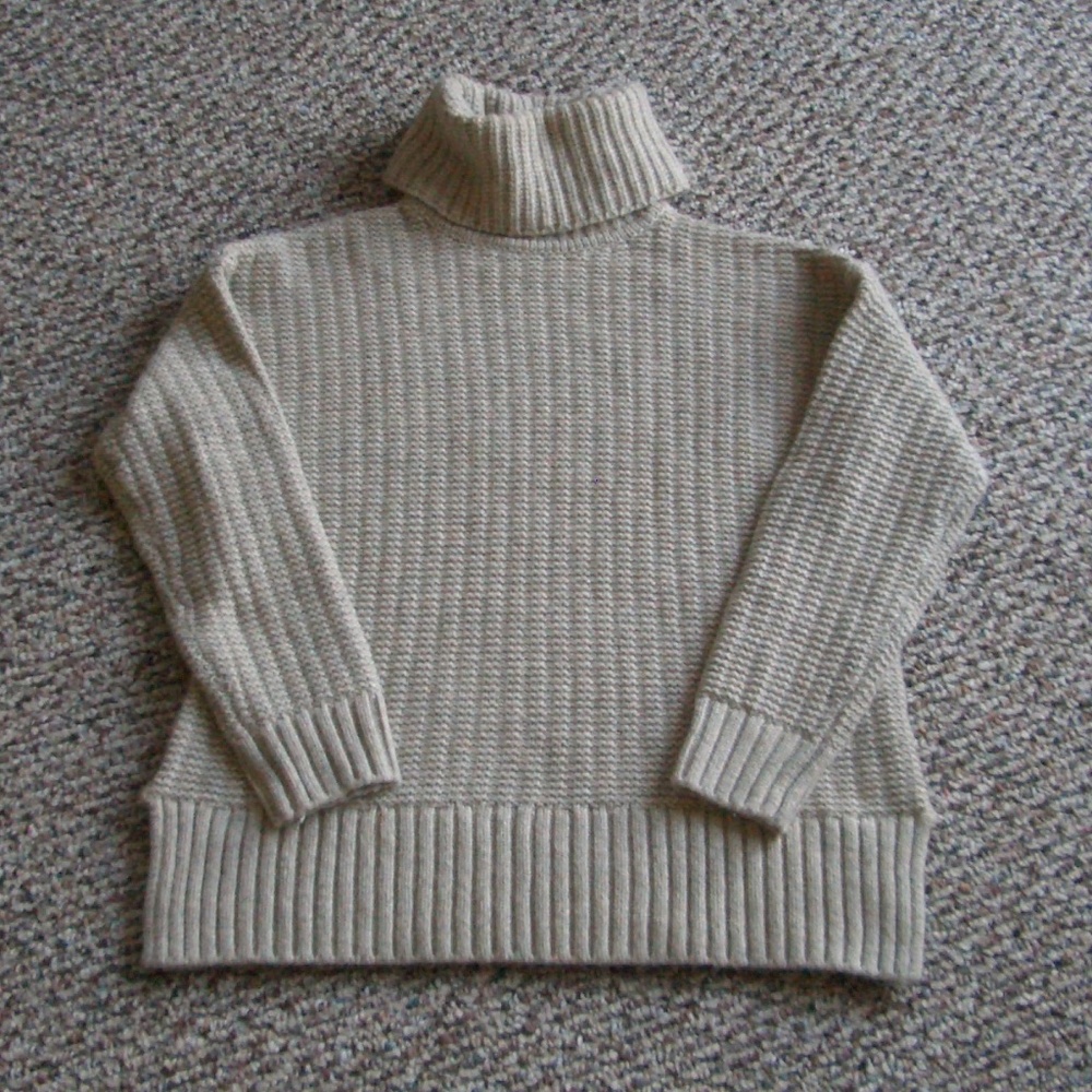 Madewell ribbed turtleneck tunic sweater S - Picture 3 of 8